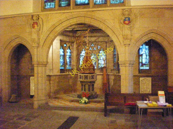 Photo 6"x4" Christ Church, Lancaster, Font Lancaster c2008