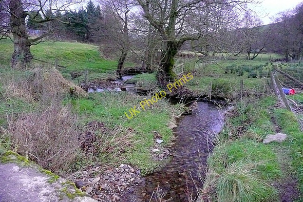 Photo 6"x4" Stream at The Wern Farm Frank's Bridge c2008