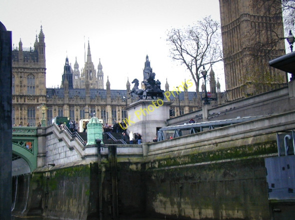 Photo 6"x4" Looking towards the Houses of Parliament from Westminster Pier Westminster c2008