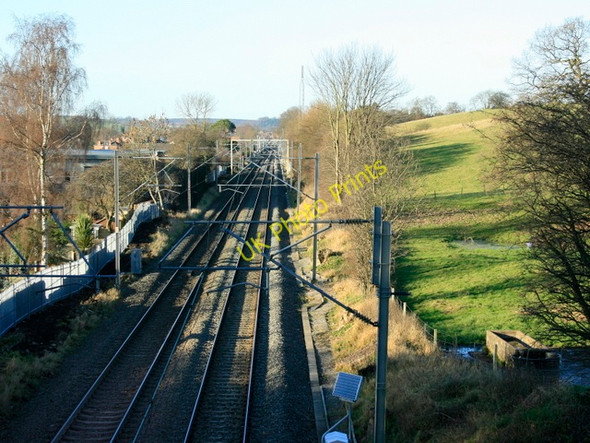 Photo 6"x4" 2008 : From the railway bridge on Pingle Lane Stone\/SJ9034 c2008