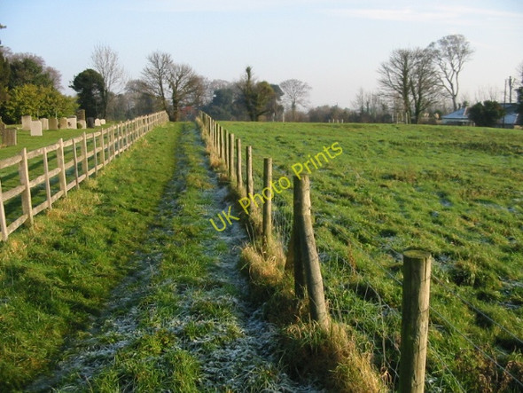 Photo 6"x4" Path towards Church Lane Ringwould c2008