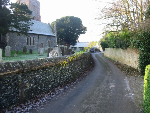 Photo 6"x4" Looking SW along Church Lane, Ringwould Ringwould c2008