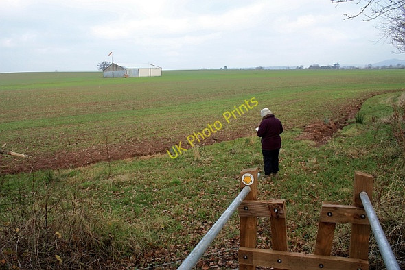 Photo 6"x4" Path to Aircraft Hangar near Hallwood Green Hallwood Green c2008