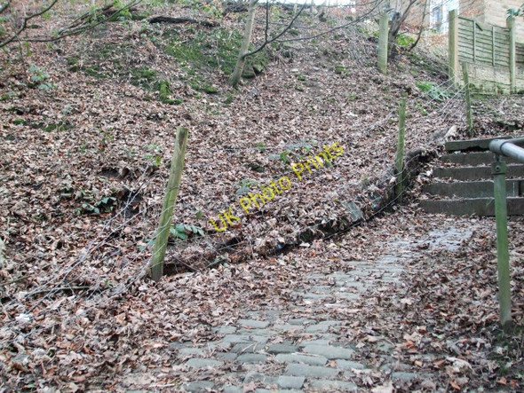 Photo 6"x4" steps leading down from Longfield Road Todmorden c2008