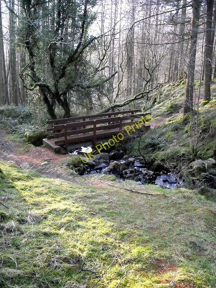 Photo 6"x4" Footbridge over Torr Lane Glentrool Village c2008