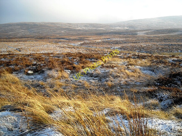 Photo 6"x4" Frost Covered Moorland Cairnadloch c2008