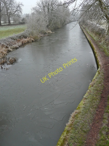 Photo 6"x4" Frozen Grand Union Canal near Kixley Copt Heath c2009 P1