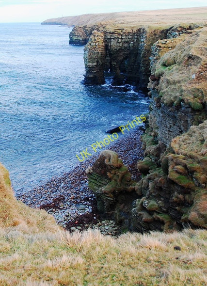 Photo 6"x4" Boulder beach with stacks and arches Linksness\/HY5310 c2009
