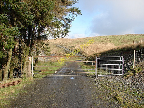 Photo 6"x4" Gated track through Sweet Lamb Pont Rhydgaled c2006