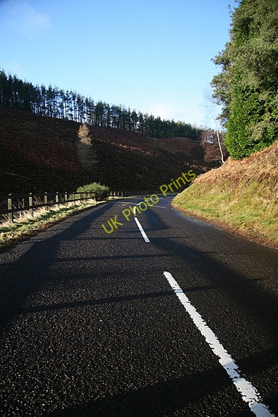 Photo 6"x4" Bend on the B951 near Dykend Braes of Coul c2009