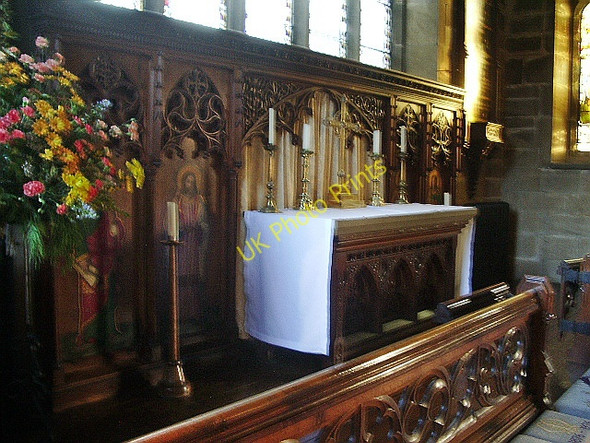 Photo 6"x4" The Parish Church of St Bartholomew, Ripponden, Altar Barkisland c2008
