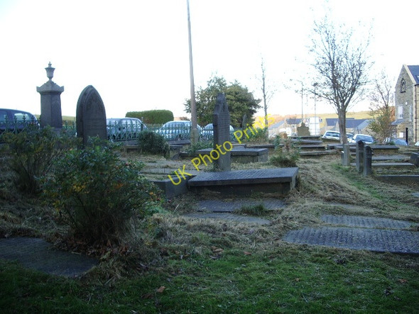 Photo 6"x4" Stones Methodist Church, Graveyard Rishworth c2008