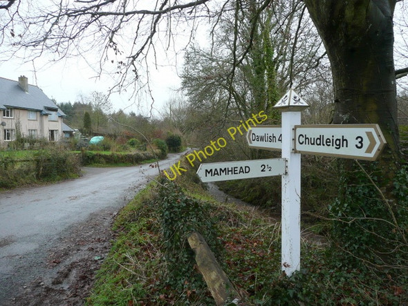 Photo 6"x4" Signpost in Ashcombe Ashcombe\/SX9179 c2009
