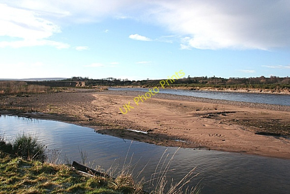 Photo 6"x4" Sandbank in River Spey Bogmoor c2009