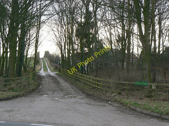 Photo 6"x4" Entrance to Warren Farm Newton Hurst c2009