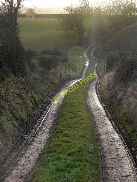 Photo 6"x4" The lane to Mickledale cottages Abbots Bromley c2009