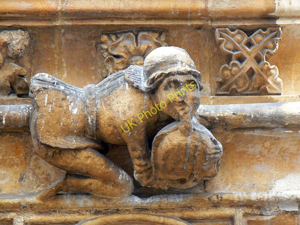 Photo 6"x4" Grotesque (1), St John the Baptist church, Cirencester Cirencester c2009