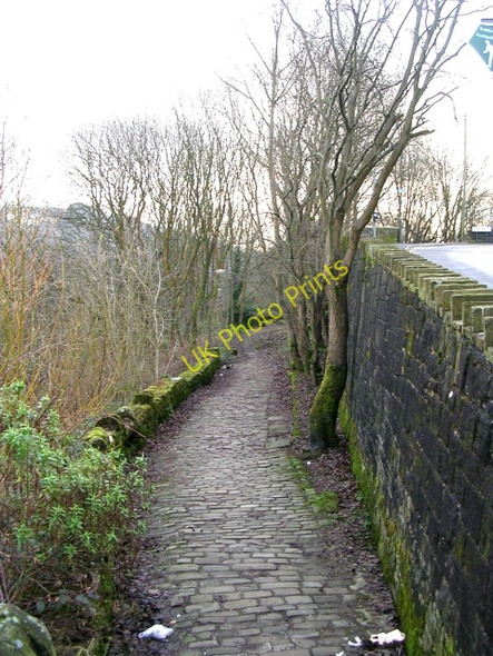 Photo 6"x4" Footpath - Shelf Road Hebden Bridge c2009