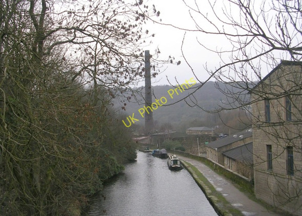 Photo 6"x4" Rochdale Canal from Bridge 18 - Shelf Road Hebden Bridge c2009 P1