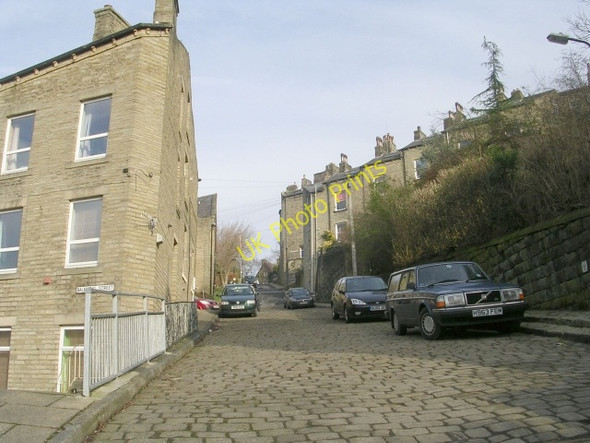 Photo 6"x4" Marlborough Road - looking up Hebden Bridge c2009