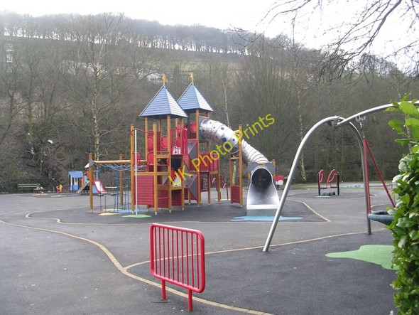 Photo 6"x4" Playground - Calder Holmes Park Hebden Bridge c2009