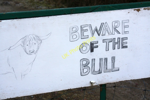 Photo 6"x4" Sign at Balvraid Ruthven\/NH8133 c2009