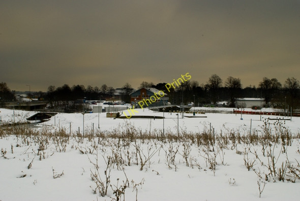Photo 6"x4" Nene White Water Centre in the snow Northampton\/SP7561 c2009