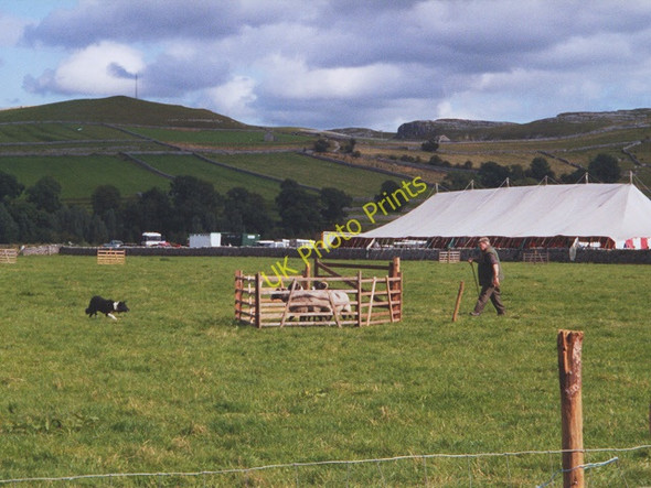 Photo 6"x4" Sheepdog trials at Kilnsey Show Kilnsey c2000