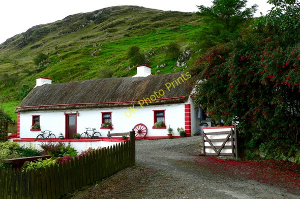 Photo 6"x4" Refurbished old thatched-roof  cottage - Ardara Ardara c2005