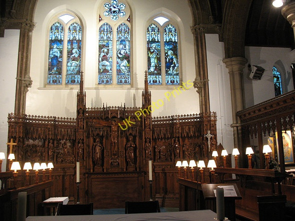Photo 6"x4" Chancel of St Augustine's church Catford\/TQ3873 c2009
