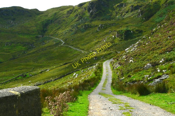 Photo 6"x4" Mountainside road at Maghera Crannogeboy c2005
