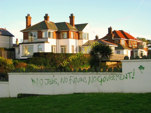 Photo 6"x4" Graffiti, Bangor Groomsport c2009