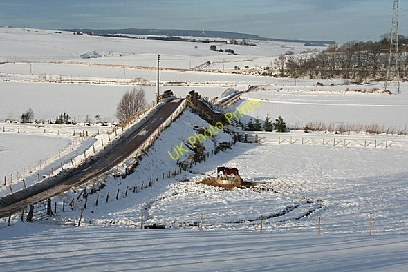 Photo 6"x4" Railway Bridge at Cantly Davoch of Grange c2009