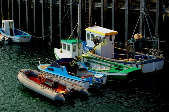 Photo 6"x4" Small fishing boats at Burtonport Harbour Burtonport c2008