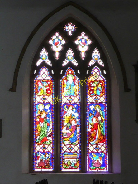 Photo 6"x4" St. Cyriac\u00e2\u0080\u0099s church, Lacock - window Lacock c2009