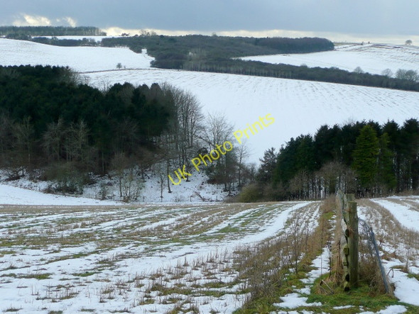Photo 6"x4" Wiltshire Downland Brixton Deverill c2009
