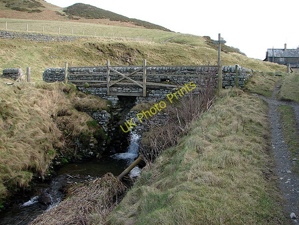 Photo 6"x4" Bridge over the stream at Wallog Clarach c2009