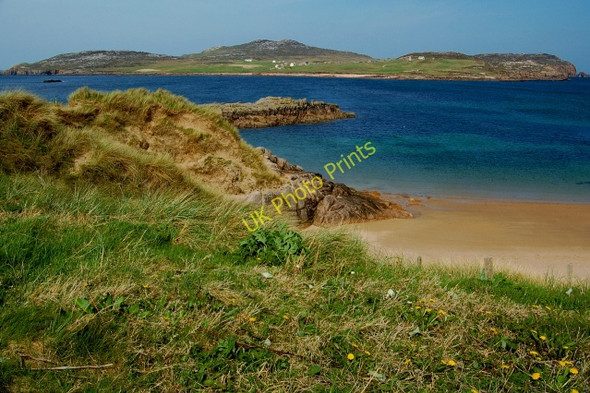 Photo 6"x4" Owey Island from north end of Cruit Island Kincaslough c2008