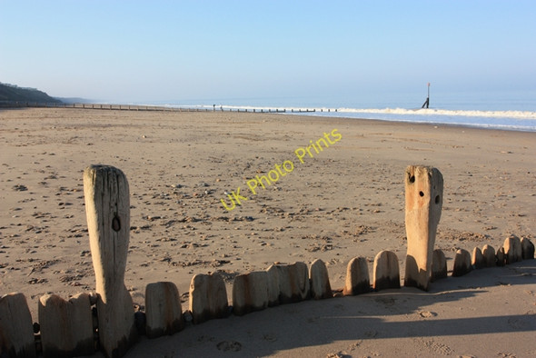 Photo 6"x4" Groynes on Hornsea Beach Hornsea c2009