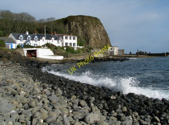 Photo 6"x4" Portbraddan shoreline Dunseverick c2009