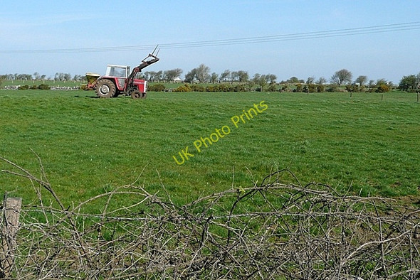 Photo 6"x4" Holding up the wires Claregalway c2009