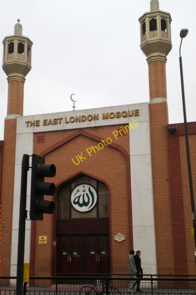 Photo 6"x4" The entrance to The East London Mosque, Whitechapel Road E1 Stepney\/TQ3481 c2009