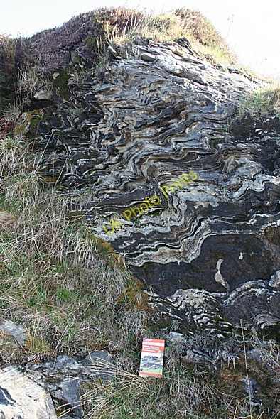 Photo 6"x4" Folded Rocks Arduaine c2009