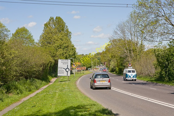 Photo 6"x4" Entering Wickham from the south on the A32 Crockerhill\/SU5709 c2009
