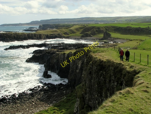 Photo 6"x4" Coastline at Dunseverick Dunseverick c2009