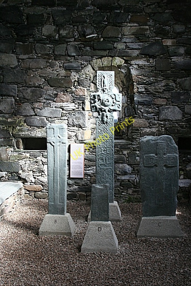 Photo 6"x4" Crosses in Keills Chapel Keillbeg c2009