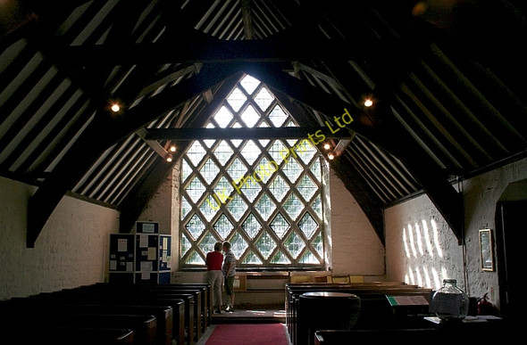 Photo 6"x4" Kempley Church "Jam Tart"" Window Kempley c2007"