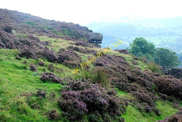 Photo 6"x4" The start of Baslow Edge Curbar c2007