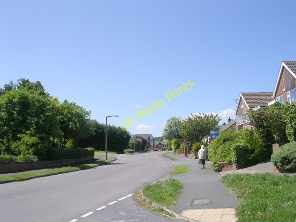 Photo 6"x4" Woodlands Avenue - viewed from Broom Road Tadcaster c2009