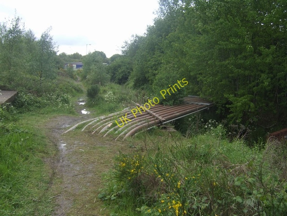 Photo 6"x4" Pipes crossing the Sneyd Brook Darlaston c2009